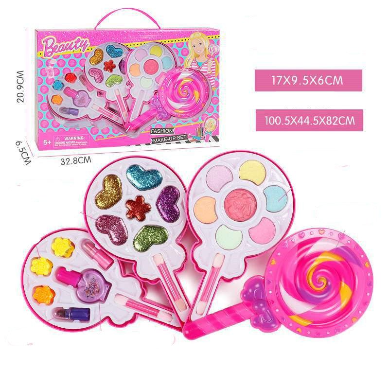 Kids Makeup Set – Washable Beauty Cosmetic Box for Girls with Safe and Non - Toxic Materials - The Bargains BasementKids Makeup Set – Washable Beauty Cosmetic Box for Girls with Safe and Non - Toxic Materials