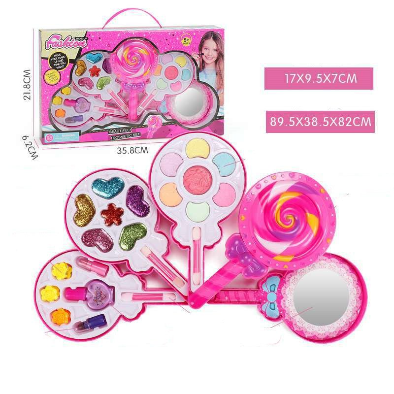 Kids Makeup Set – Washable Beauty Cosmetic Box for Girls with Safe and Non - Toxic Materials - The Bargains BasementKids Makeup Set – Washable Beauty Cosmetic Box for Girls with Safe and Non - Toxic Materials
