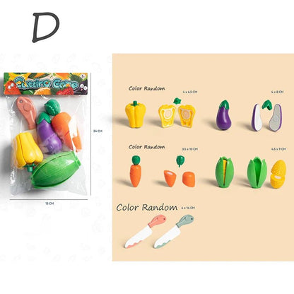 Kids Pretend Play Kitchen Set – Simulation Fruits and Vegetables Toys - The Bargains BasementKids Pretend Play Kitchen Set – Simulation Fruits and Vegetables Toys