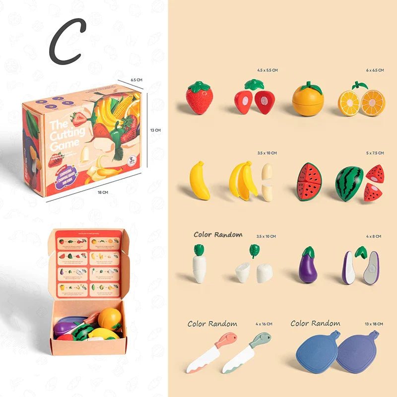 Kids Pretend Play Kitchen Set – Simulation Fruits and Vegetables Toys - The Bargains BasementKids Pretend Play Kitchen Set – Simulation Fruits and Vegetables Toys