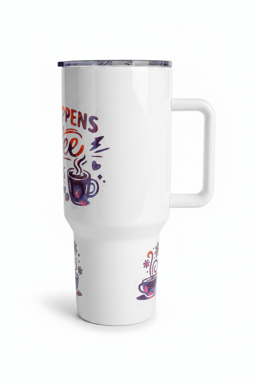 Life Happens Coffee Helps 40oz Tumbler- handmade - The Bargains BasementLife Happens Coffee Helps 40oz Tumbler- handmade