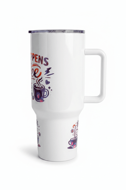 Life Happens Coffee Helps 40oz Tumbler- handmade - The Bargains BasementLife Happens Coffee Helps 40oz Tumbler- handmade
