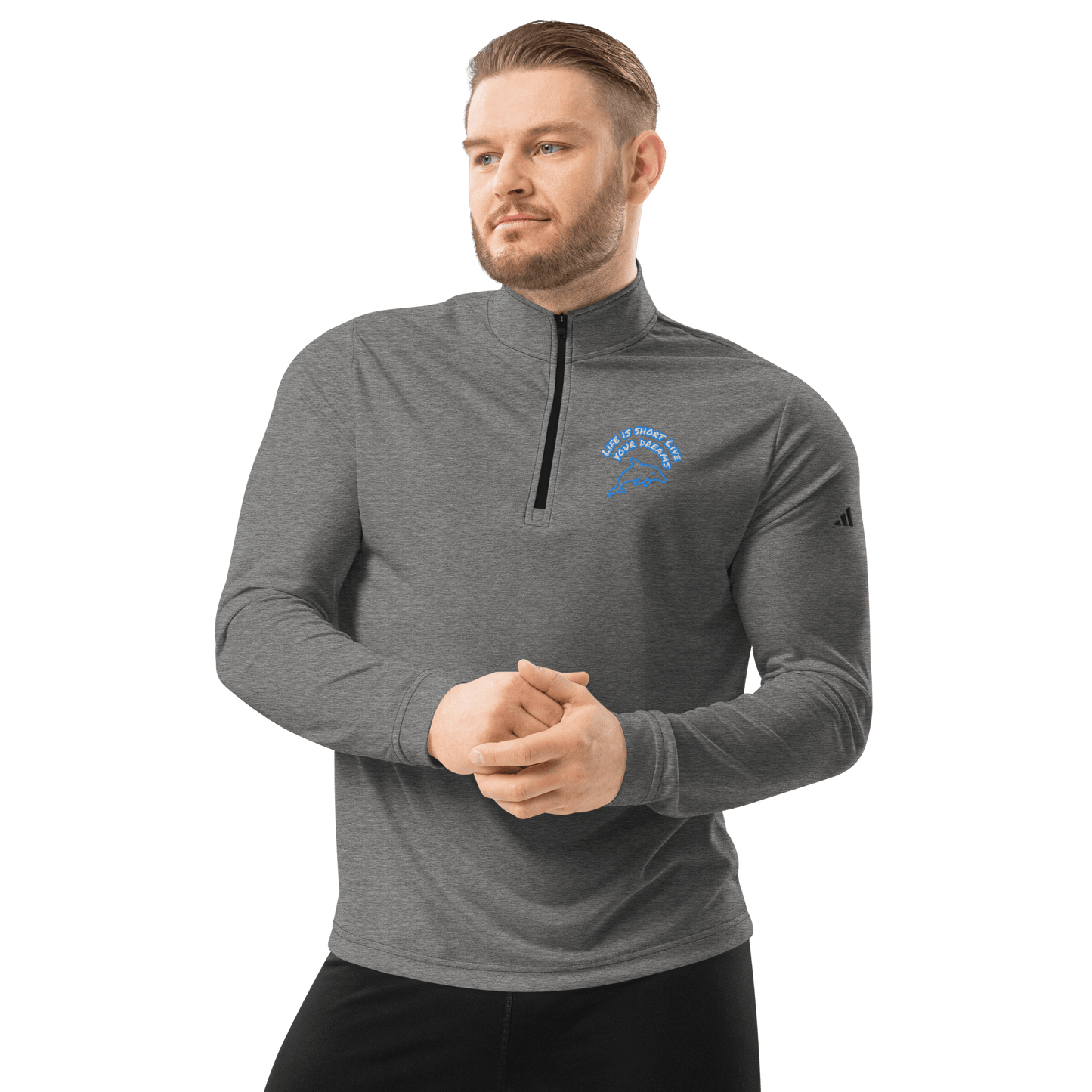 Life is short live your dreams! Quarter zip pullover - The Bargains BasementLife is short live your dreams! Quarter zip pullover