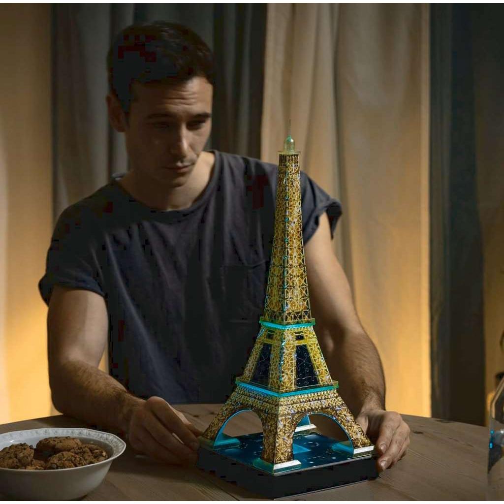 Light - Up Eiffel Tower 226 Piece 3D Jigsaw Puzzle Ravensburger - The Bargains BasementLight - Up Eiffel Tower 226 Piece 3D Jigsaw Puzzle Ravensburger