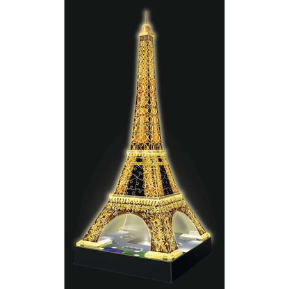 Light - Up Eiffel Tower 226 Piece 3D Jigsaw Puzzle Ravensburger - The Bargains BasementLight - Up Eiffel Tower 226 Piece 3D Jigsaw Puzzle Ravensburger