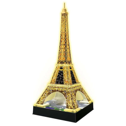Light - Up Eiffel Tower 226 Piece 3D Jigsaw Puzzle Ravensburger - The Bargains BasementLight - Up Eiffel Tower 226 Piece 3D Jigsaw Puzzle Ravensburger