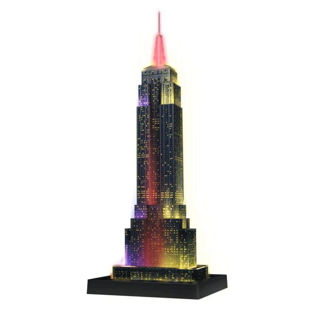 Light - Up Empire State Building 228 Piece 3D Jigsaw Puzzle Ravensburger - The Bargains BasementLight - Up Empire State Building 228 Piece 3D Jigsaw Puzzle Ravensburger