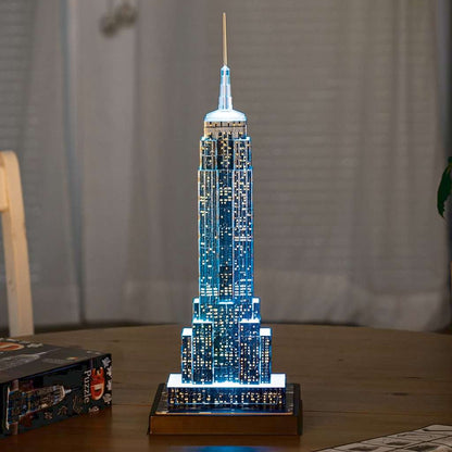 Light - Up Empire State Building 228 Piece 3D Jigsaw Puzzle Ravensburger - The Bargains BasementLight - Up Empire State Building 228 Piece 3D Jigsaw Puzzle Ravensburger