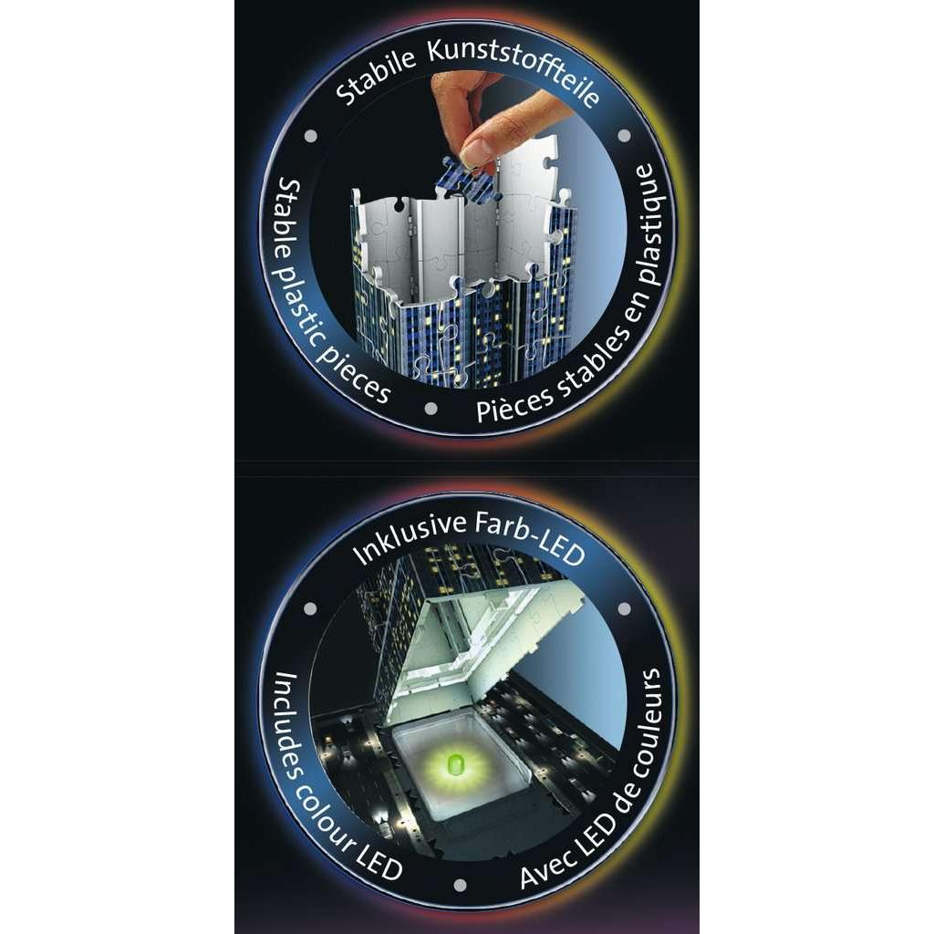 Light - Up Empire State Building 228 Piece 3D Jigsaw Puzzle Ravensburger - The Bargains BasementLight - Up Empire State Building 228 Piece 3D Jigsaw Puzzle Ravensburger