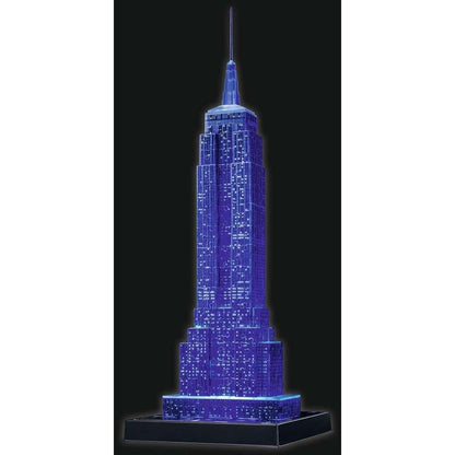 Light - Up Empire State Building 228 Piece 3D Jigsaw Puzzle Ravensburger - The Bargains BasementLight - Up Empire State Building 228 Piece 3D Jigsaw Puzzle Ravensburger