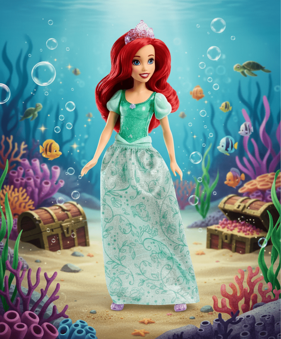 Mattel - Disney Princess Barbie Doll - ARIEL [HLW10] - New - The Bargains BasementMattel - Disney Princess Barbie Doll - ARIEL [HLW10] - New