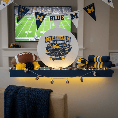 Michigan Wolverines Football Pride Canvas Sign – 10 Inch - The Bargains BasementMichigan Wolverines Football Pride Canvas Sign – 10 Inch