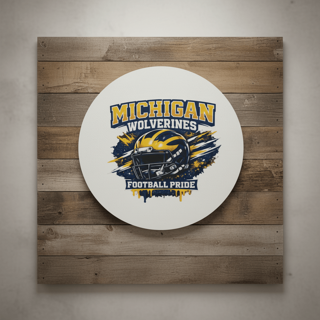 Michigan Wolverines Football Pride Canvas Sign – 10 Inch - The Bargains BasementMichigan Wolverines Football Pride Canvas Sign – 10 Inch