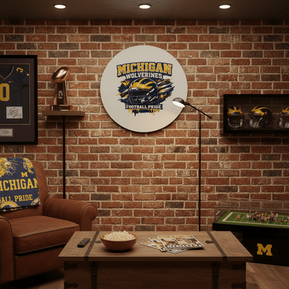 Michigan Wolverines Football Pride Canvas Sign – 10 Inch - The Bargains BasementMichigan Wolverines Football Pride Canvas Sign – 10 Inch