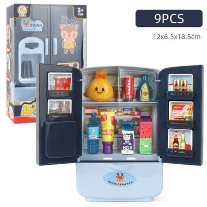 Mini Toy Fridge – Pretend Play Kitchen Refrigerator for Kids - The Bargains BasementMini Toy Fridge – Pretend Play Kitchen Refrigerator for Kids