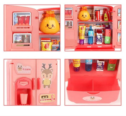 Mini Toy Fridge – Pretend Play Kitchen Refrigerator for Kids - The Bargains BasementMini Toy Fridge – Pretend Play Kitchen Refrigerator for Kids