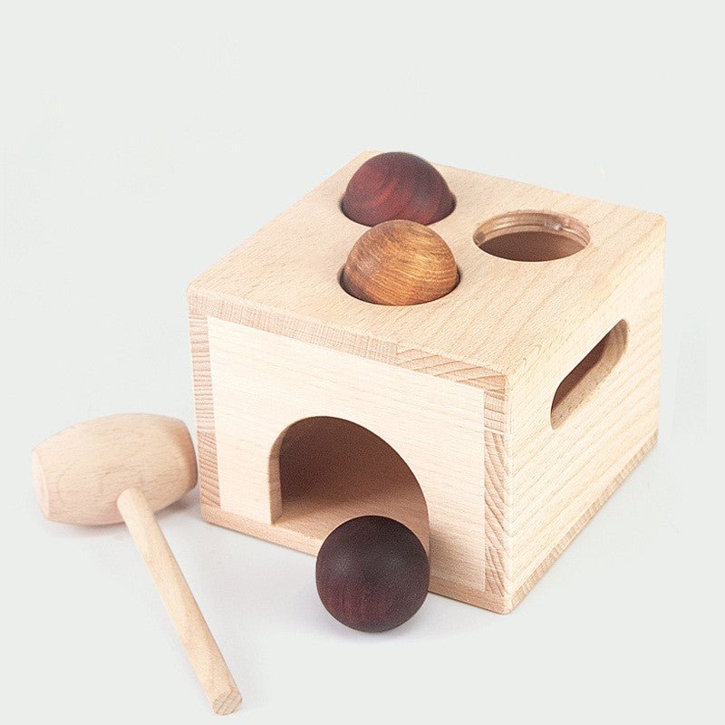 Montessori Wooden Knock Ball Toy - The Bargains BasementMontessori Wooden Knock Ball Toy
