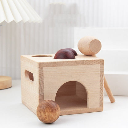 Montessori Wooden Knock Ball Toy - The Bargains BasementMontessori Wooden Knock Ball Toy