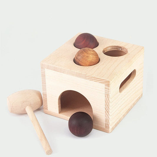 Montessori Wooden Knock Ball Toy - The Bargains BasementMontessori Wooden Knock Ball Toy