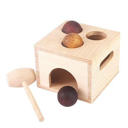 Montessori Wooden Knock Ball Toy - The Bargains BasementMontessori Wooden Knock Ball Toy