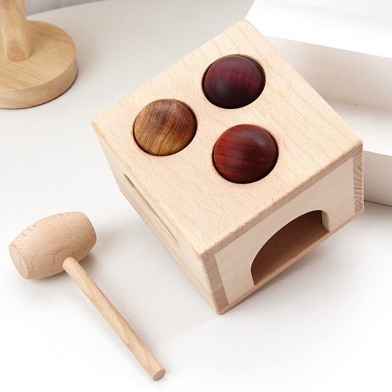 Montessori Wooden Knock Ball Toy - The Bargains BasementMontessori Wooden Knock Ball Toy