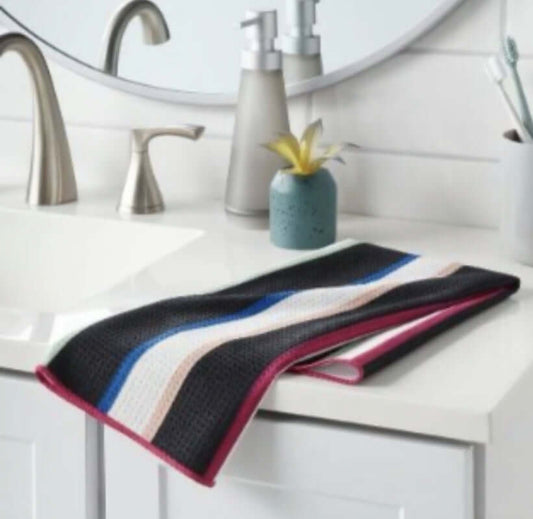 multicolor waffle striped hand towel - Room Essentials - The Bargains Basementmulticolor waffle striped hand towel - Room Essentials