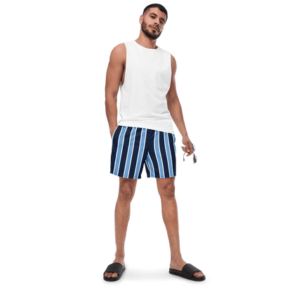 Navy & baby blue stripped Swim Trunks - The Bargains BasementNavy & baby blue stripped Swim Trunks