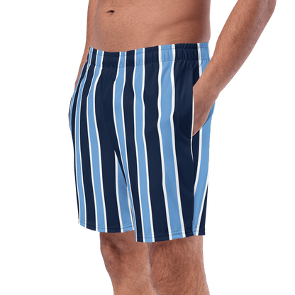 Navy & baby blue stripped Swim Trunks - The Bargains BasementNavy & baby blue stripped Swim Trunks