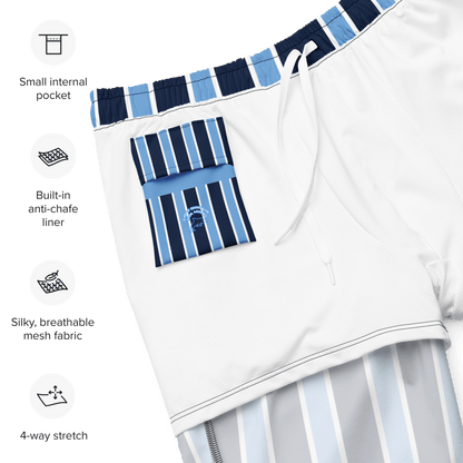 Navy & baby blue stripped Swim Trunks - The Bargains BasementNavy & baby blue stripped Swim Trunks