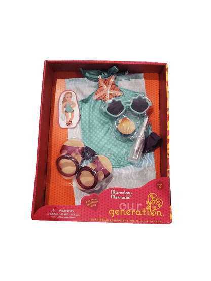 Our Generation Marvelous Mermaid Swimsuit Outfit for 18" Dolls - The Bargains BasementOur Generation Marvelous Mermaid Swimsuit Outfit for 18" Dolls