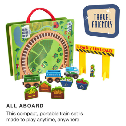 Portable Play Train Set - Grab & Go Railroad for Fun! - The Bargains BasementPortable Play Train Set - Grab & Go Railroad for Fun!