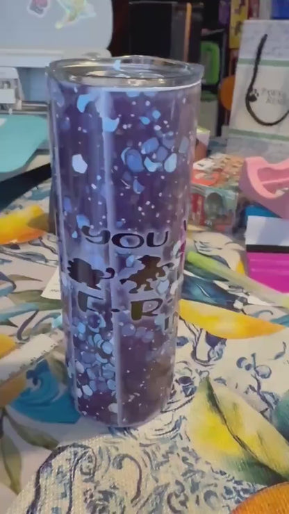 You've Got a Friend In Me Tumbler Glitter Stainless Steel Travel Cup (Includes Straw)