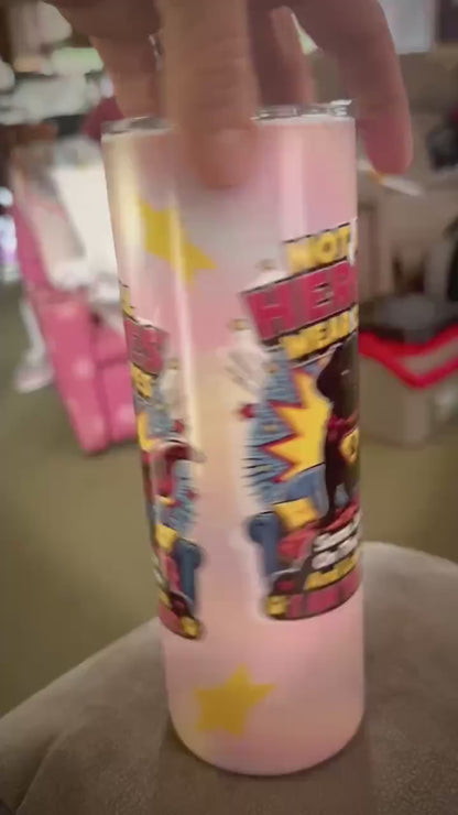 Superhero Pug Tumbler • Not All Heroes Wear Capes • 20oz Stainless Steel Cup