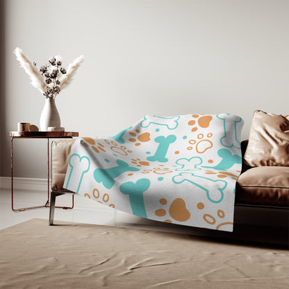 Puppy Pattern Sweatshirt Blanket - The Bargains BasementPuppy Pattern Sweatshirt Blanket