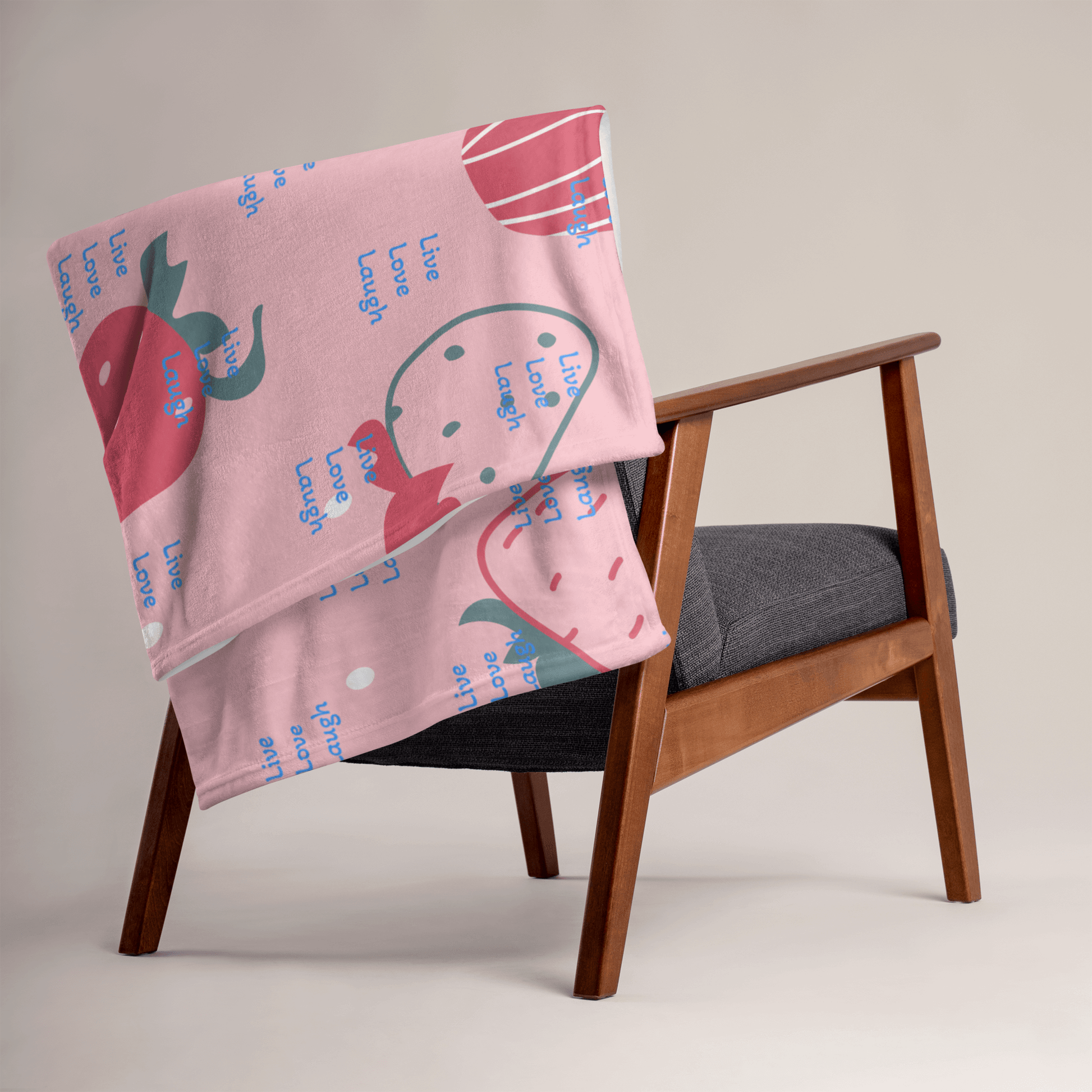 Sweet as Strawberry Throw Blanket - The Bargains Basement