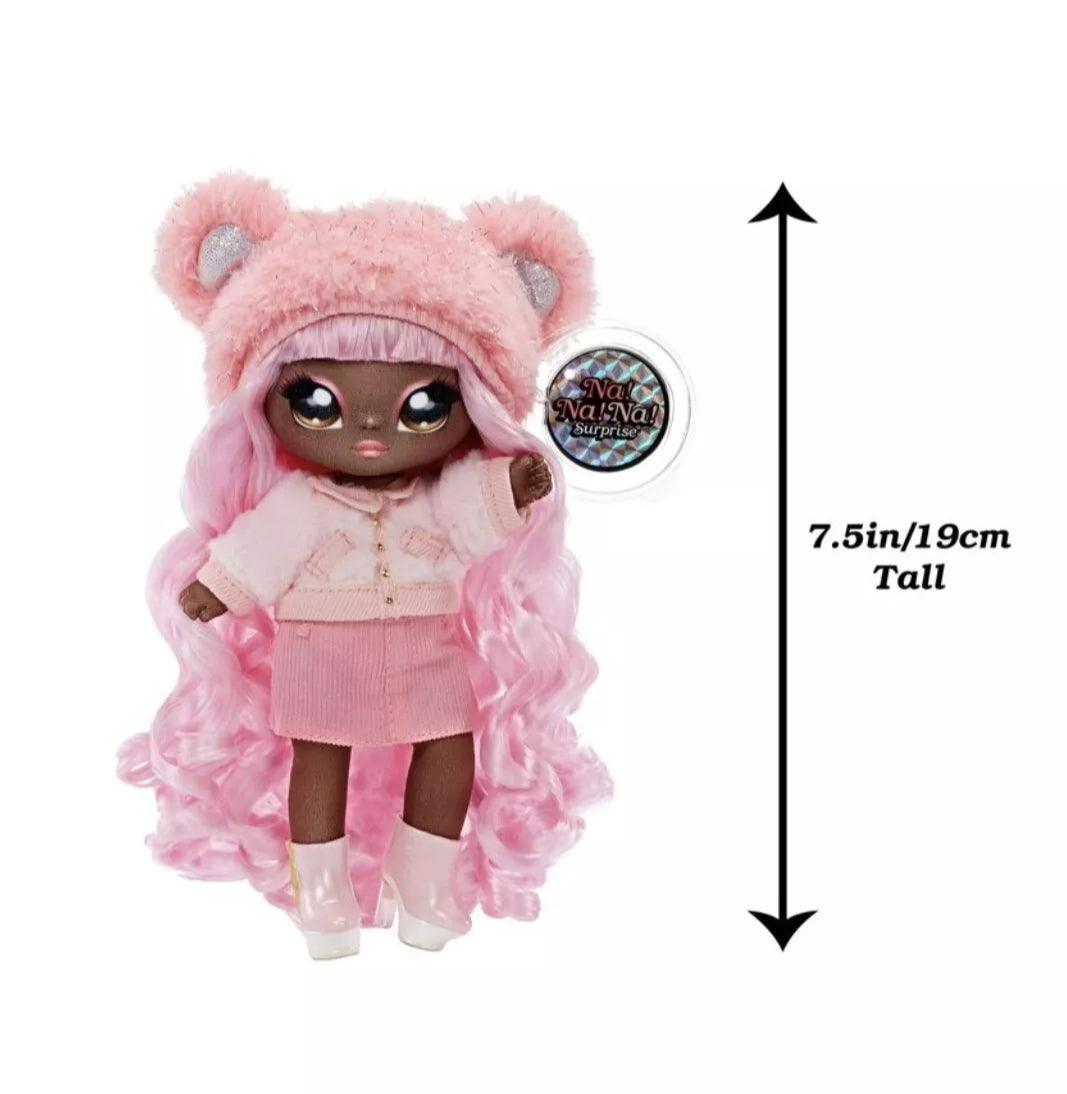 Na Na Na Surprise Glam Series Cali Grizzly & Metallic Purse 2 in 1 Fashion Doll