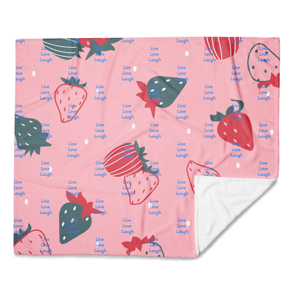 Sweet as Strawberry Throw Blanket - The Bargains Basement