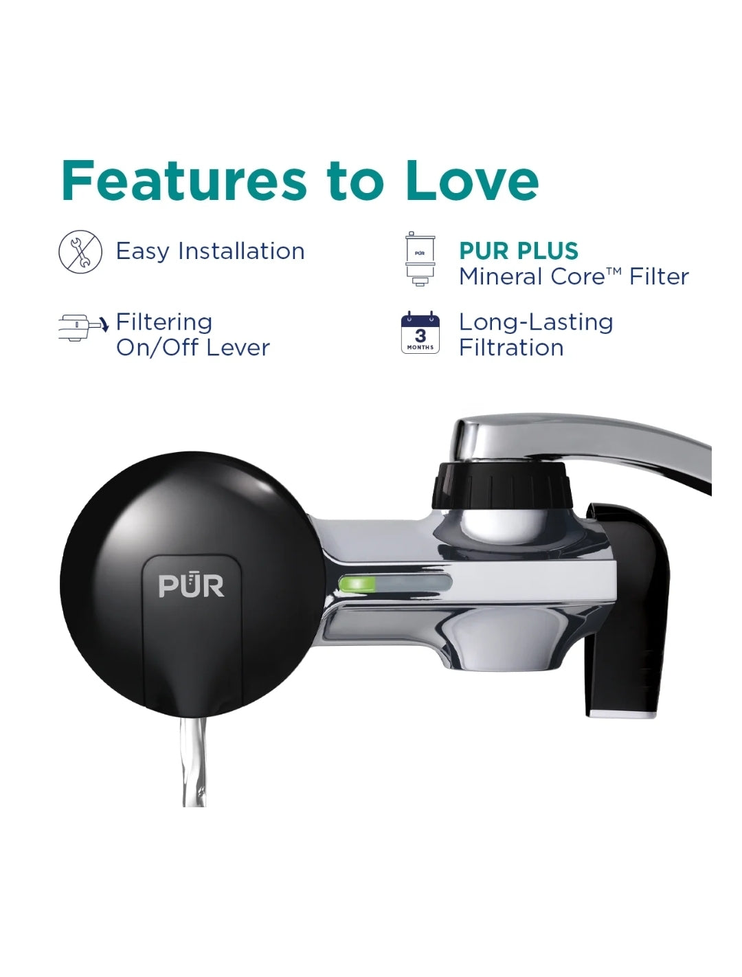 PUR MAXION PFM200B Faucet Water Filter (Box Is Messed Up )