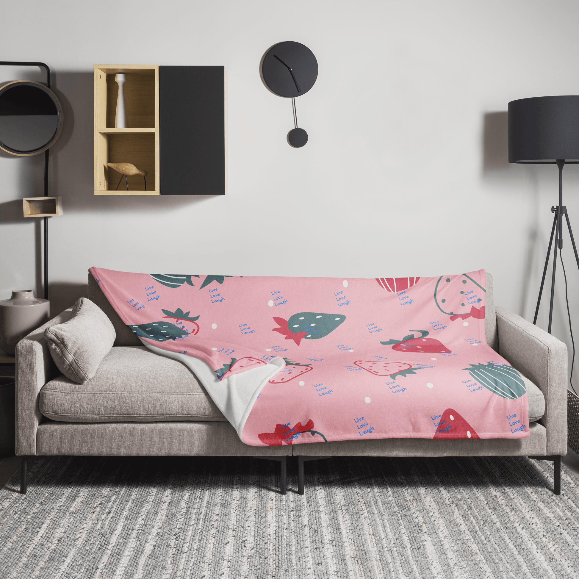 Sweet as Strawberry Throw Blanket - The Bargains Basement