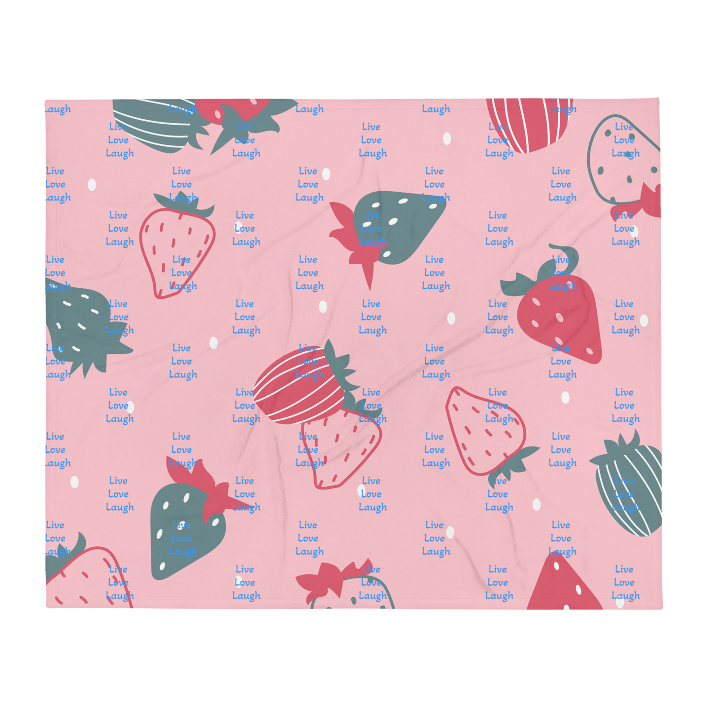 Sweet as Strawberry Throw Blanket - The Bargains Basement
