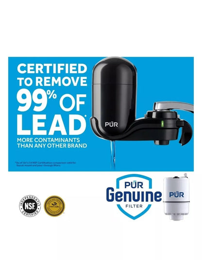 PUR® black Basic Faucet-Mount Water Filtration System BOX IS MESSED UP