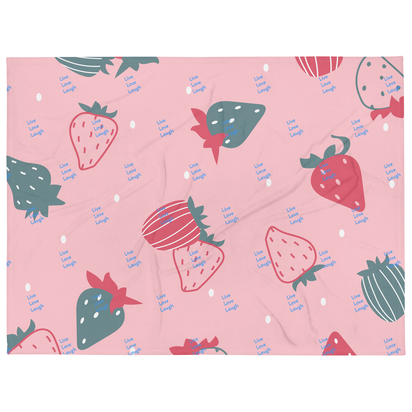 Sweet as Strawberry Throw Blanket - The Bargains Basement