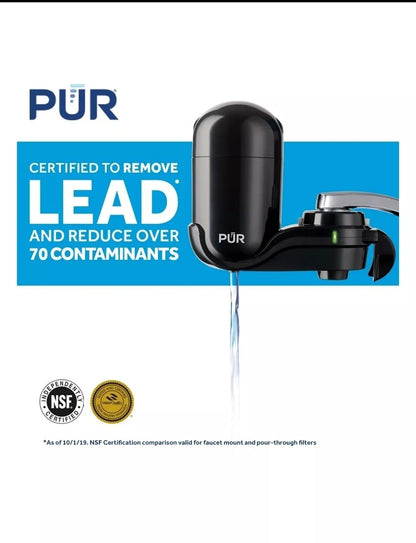 PUR® black Basic Faucet-Mount Water Filtration System BOX IS MESSED UP