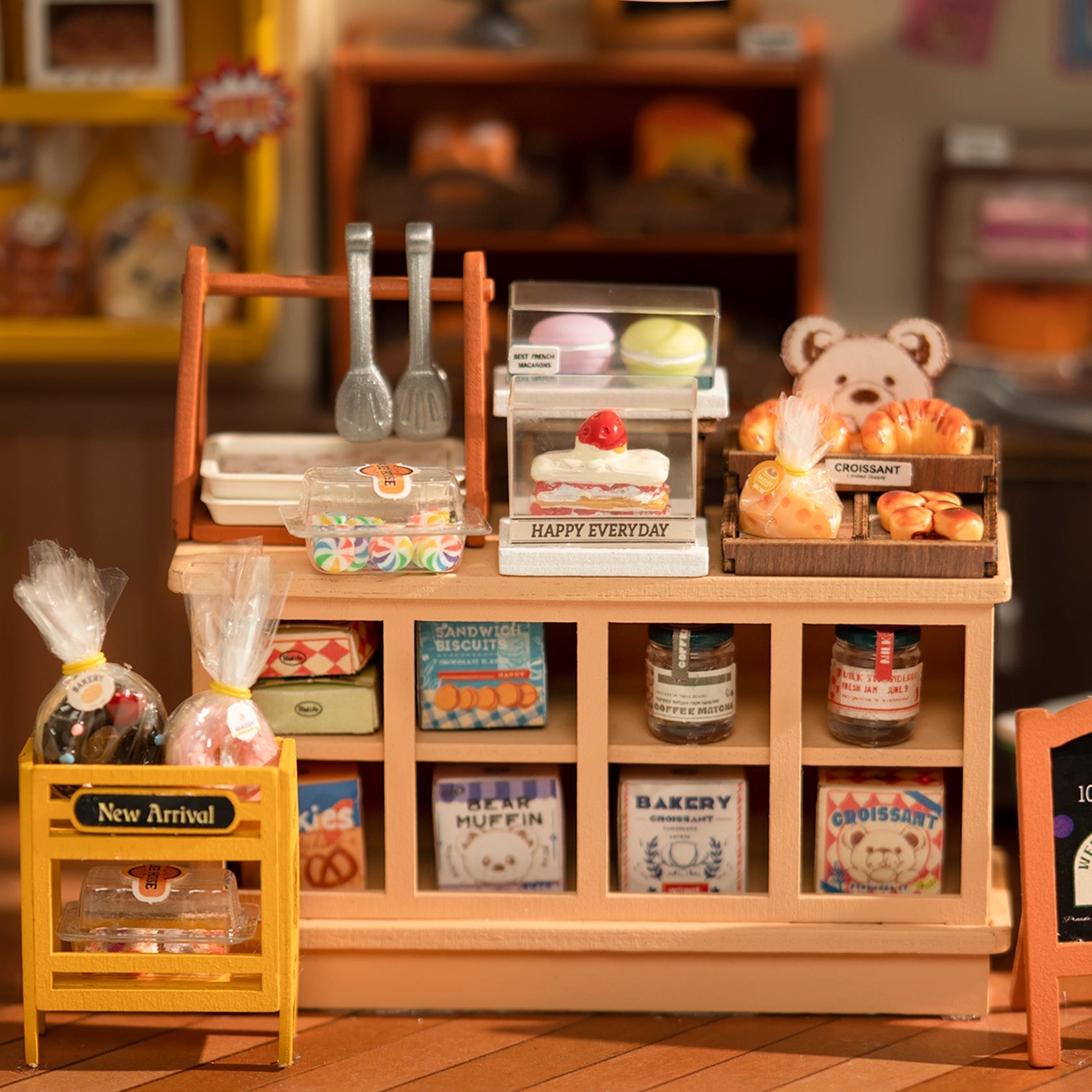Rolife Becka's Baking House DIY Miniature Dollhouse – 3D Wooden Craft Kit - The Bargains BasementRolife Becka's Baking House DIY Miniature Dollhouse – 3D Wooden Craft Kit