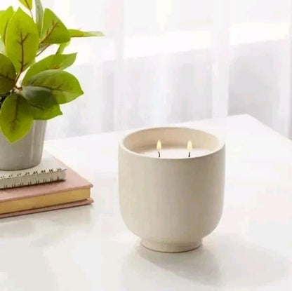 Room Essentials Ceramic Jar 2 Wick Candle Peony & Freesia 13.5oz Scented Candle - The Bargains BasementRoom Essentials Ceramic Jar 2 Wick Candle Peony & Freesia 13.5oz Scented Candle
