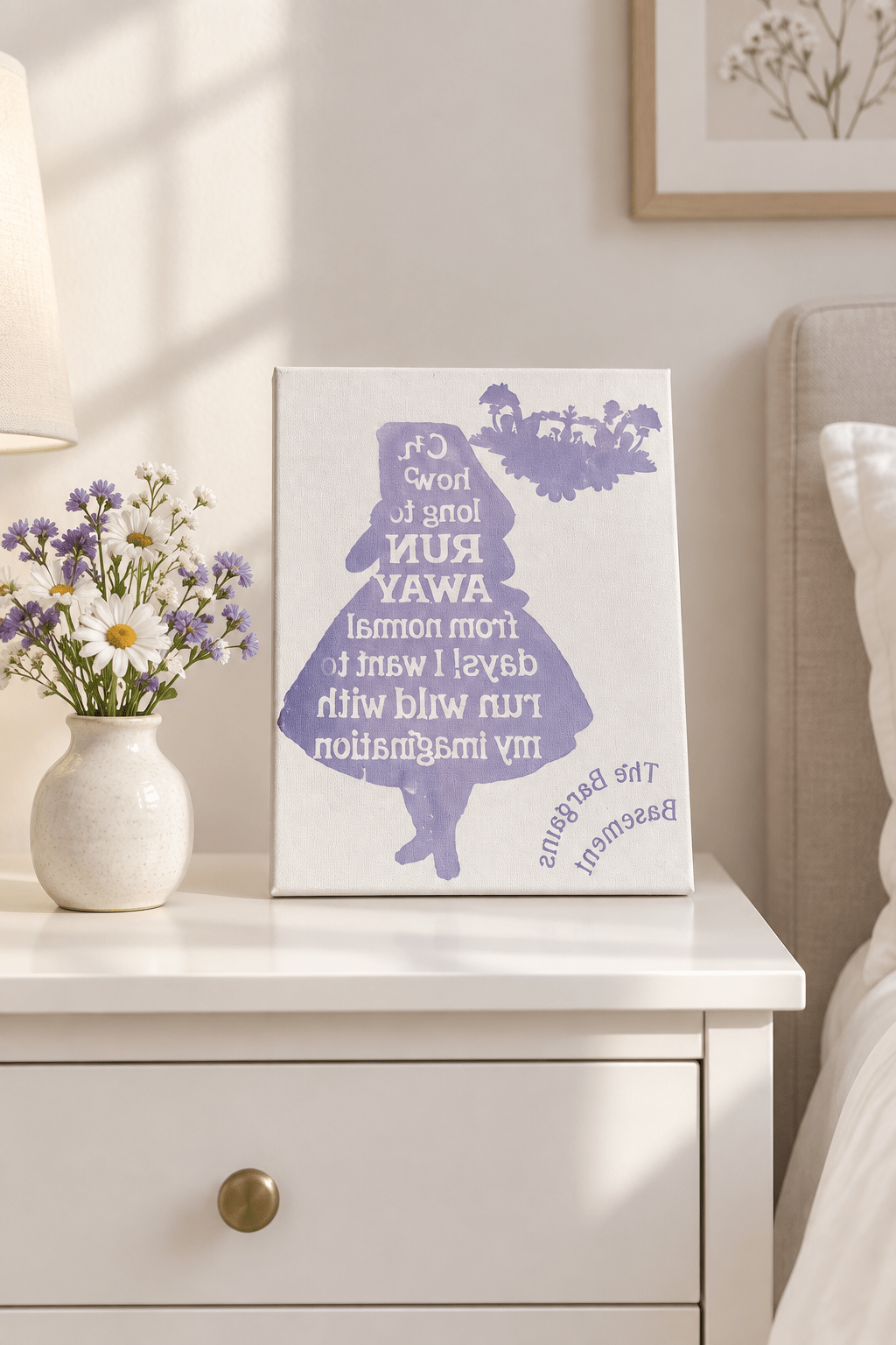 Run Wild with My Imagination | 8x10 Canvas Sign | Whimsical Girl Wall Art - The Bargains BasementRun Wild with My Imagination | 8x10 Canvas Sign | Whimsical Girl Wall Art