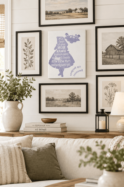 Run Wild with My Imagination | 8x10 Canvas Sign | Whimsical Girl Wall Art - The Bargains BasementRun Wild with My Imagination | 8x10 Canvas Sign | Whimsical Girl Wall Art