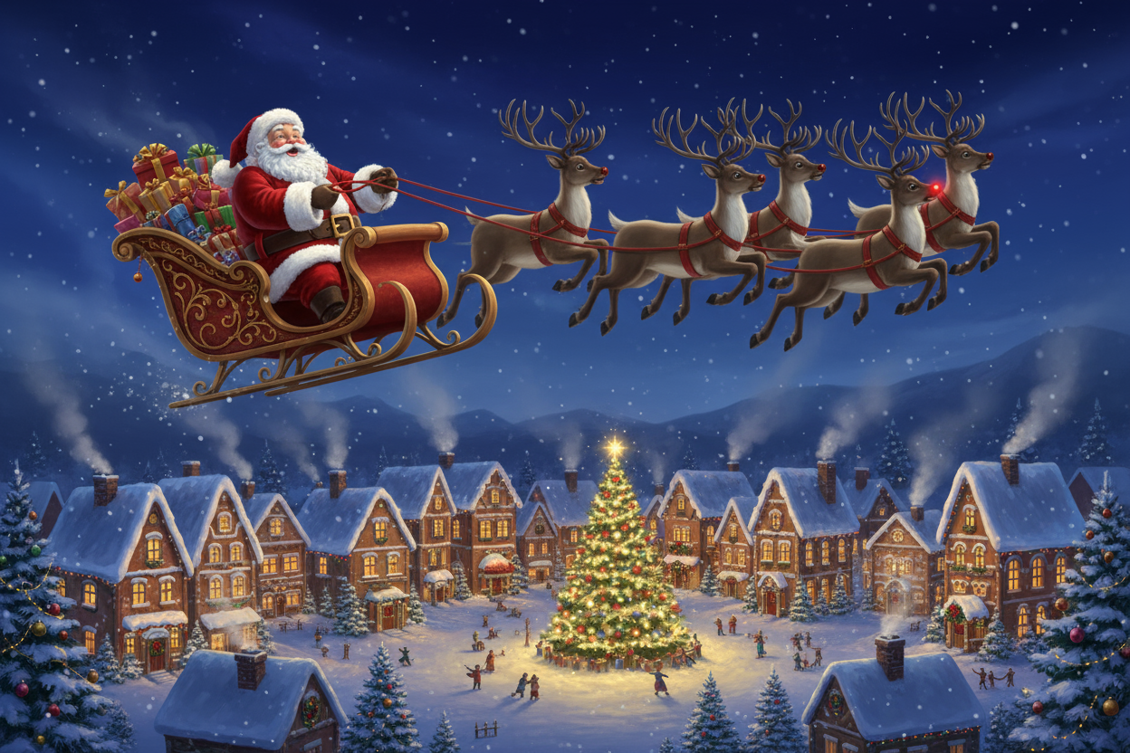 santa coming to town