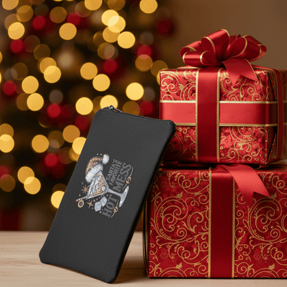 Santa's Favorite Hot Mess Canvas Zipper Pouch - The Bargains BasementSanta's Favorite Hot Mess Canvas Zipper Pouch