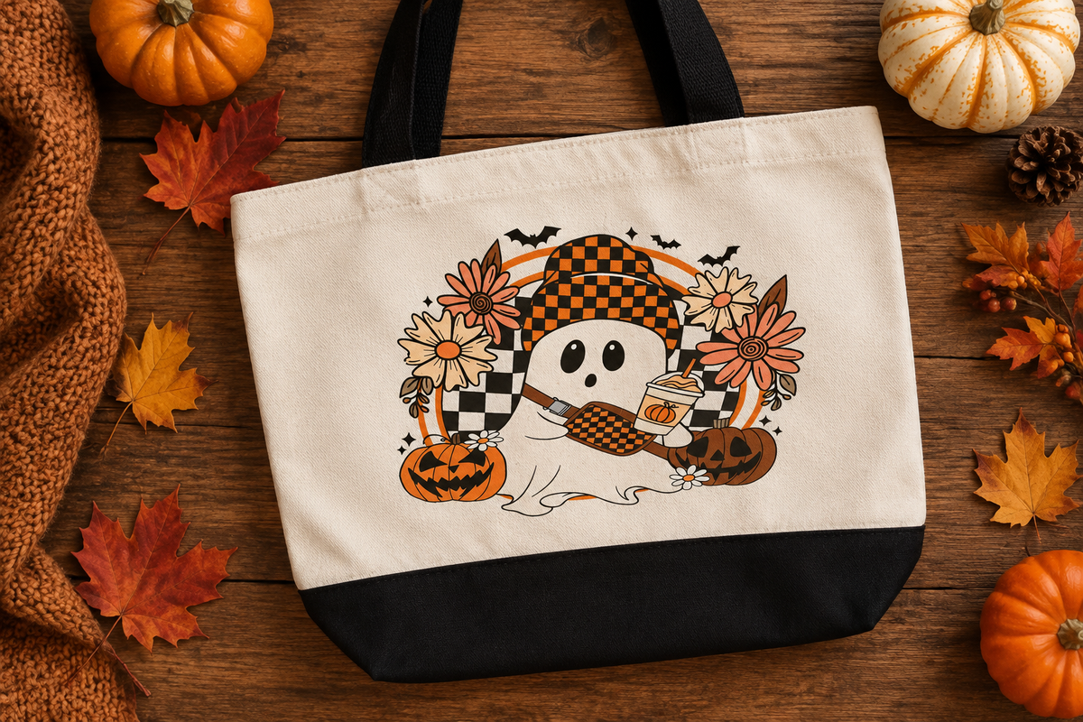 Seasonal flat-lay view